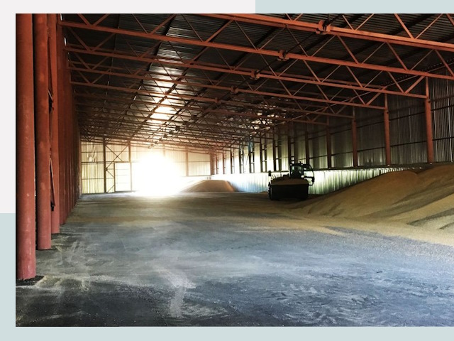 Строительство зернохранилищ в Комсомольске-на-Амуре