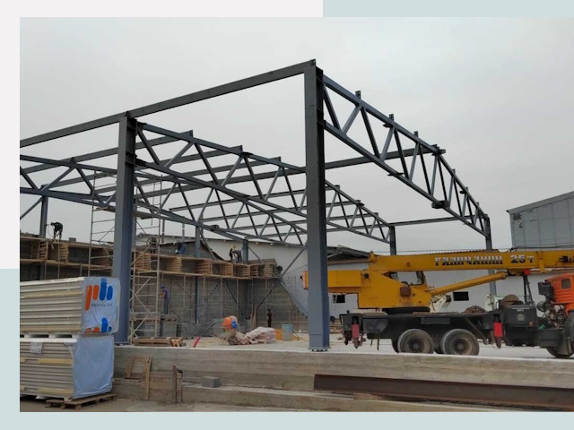 Строительство цехов в Комсомольске-на-Амуре