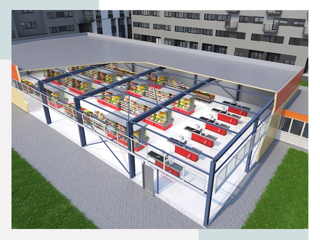 Строительство магазинов в Комсомольск-на-Амуре от 612 руб. за м²