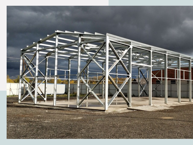 Двускатные ангары в Комсомольск-на-Амуре от 612 руб. за квадрат