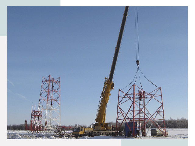 Монтаж вышек связи в Комсомольске-на-Амуре