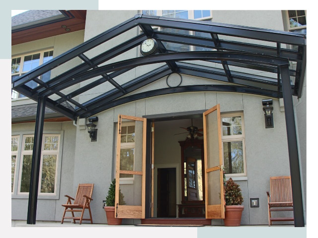 Козырьки металлические в Комсомольске-на-Амуре